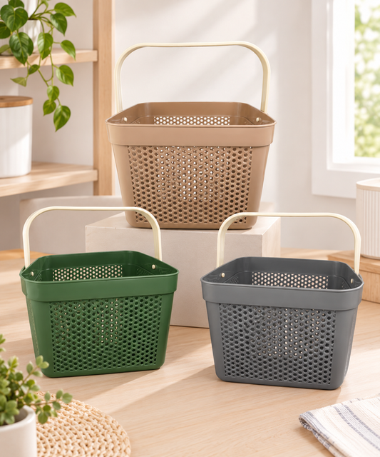 Cesta de plástico organizadora grande