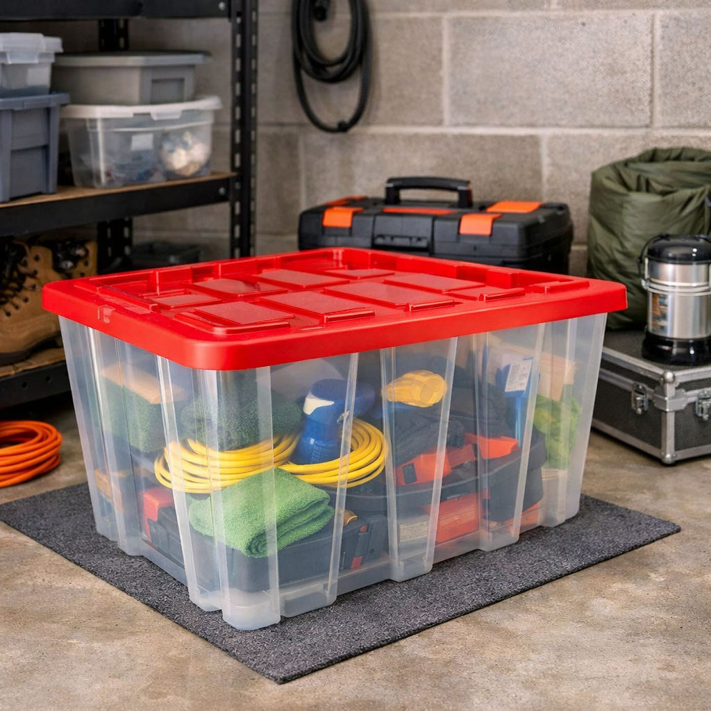 Caja organizadora trasparente 102 Litros