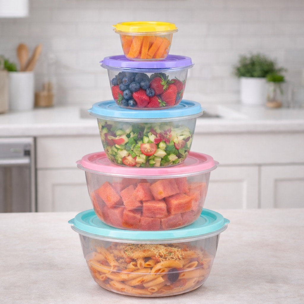 Set de 5 Contenedores Flowers