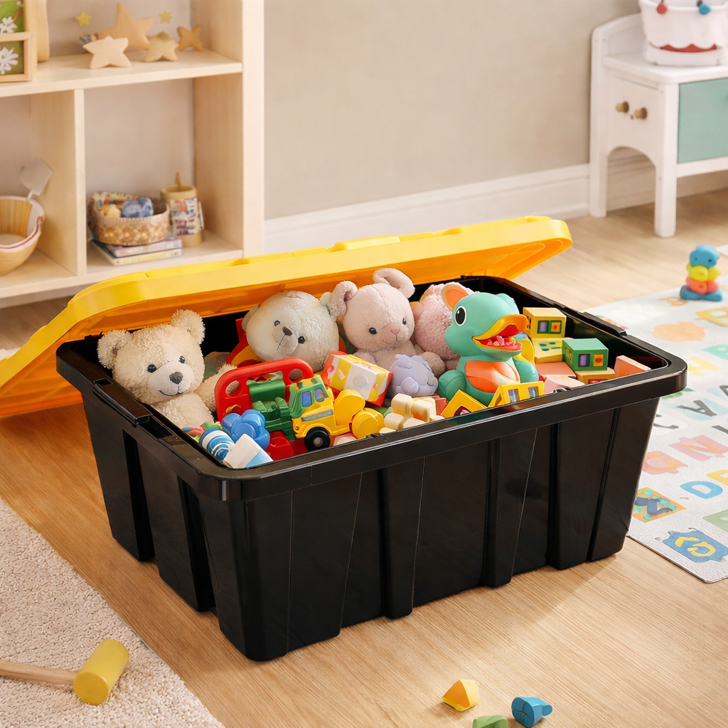 Caja organizadora de uso rudo chica 56 Litros