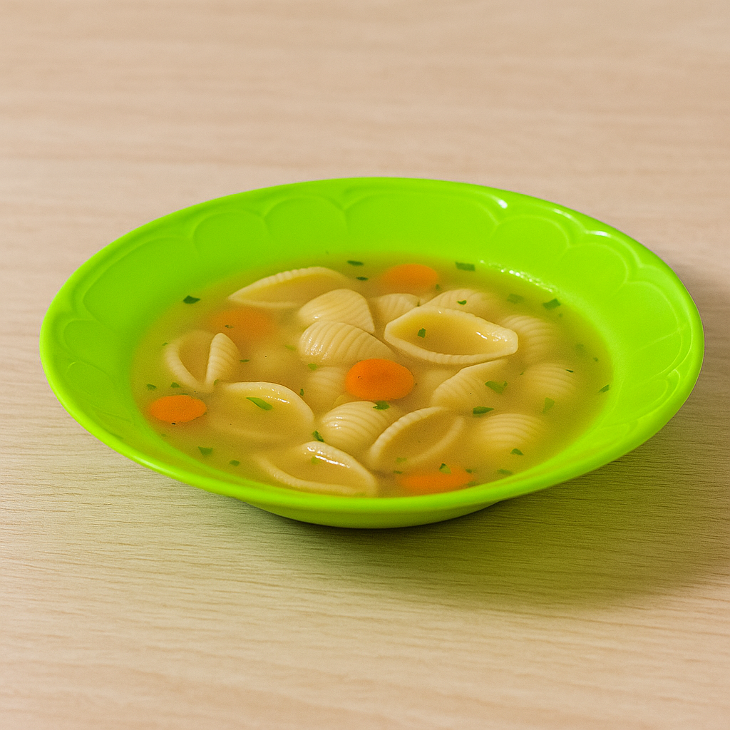 Plato Sopero de plástico 8.5" Decorado colores