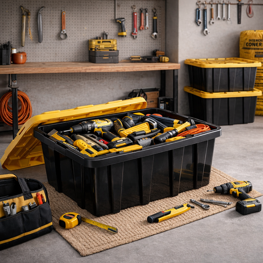 Caja organizadora de uso rudo grande 102 Litros
