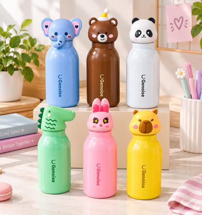 Termo Infantil con Tapa de Animalito 450 ML