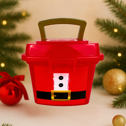 Mini lunch cajita de plástico navideña