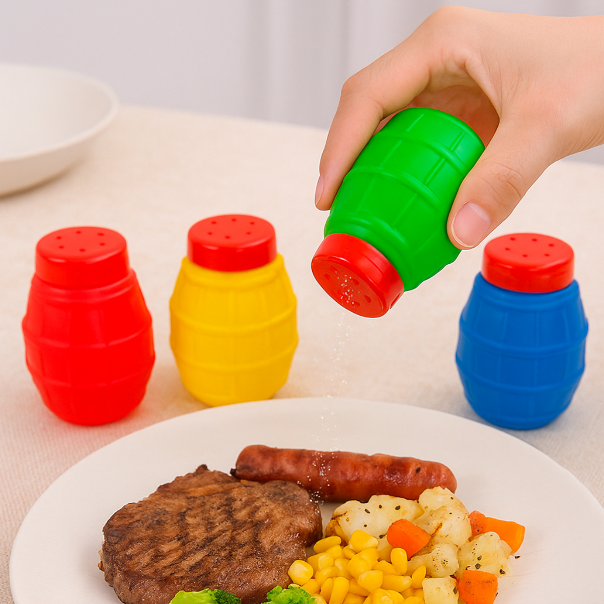 Salero de barril 4 piezas