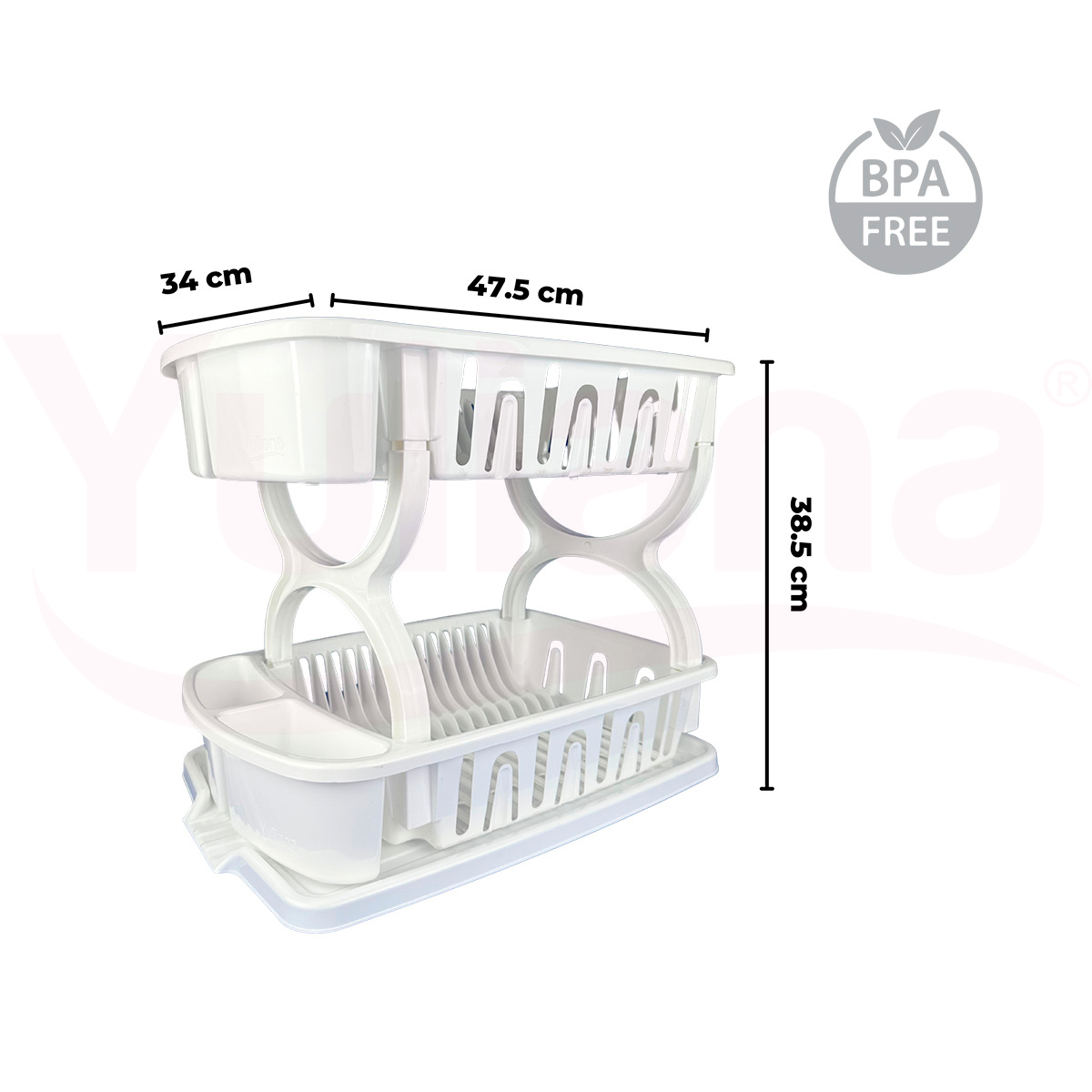 Escurridor de trastes doble con charola