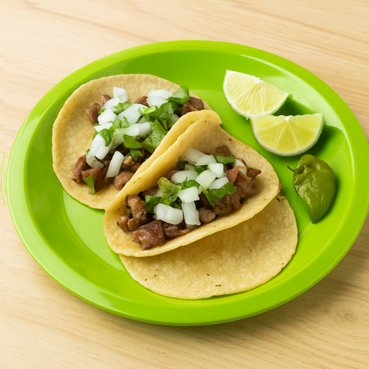 Plato Taquero de plástico 7.5"