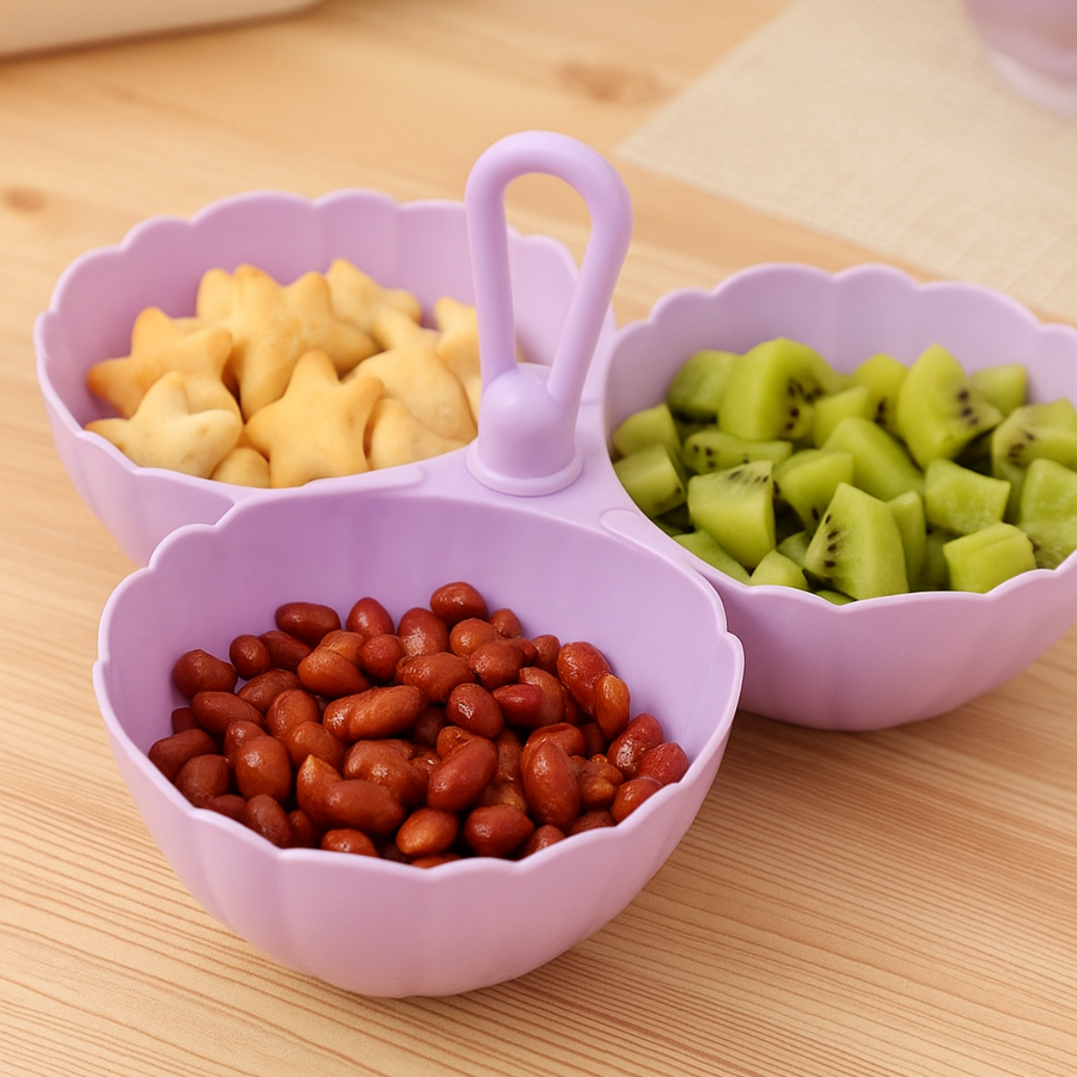 Salsera Triple de plástico Colors