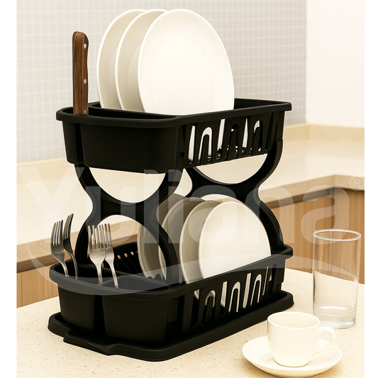 Escurridor de trastes doble con charola