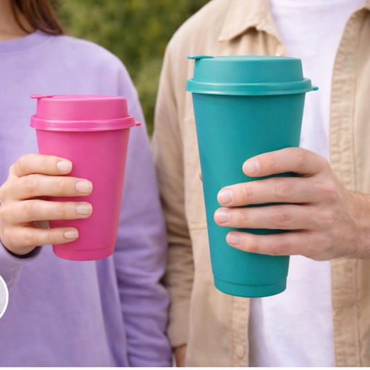 Vaso Cafetero con tapa