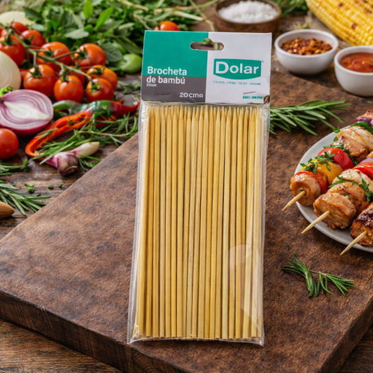 Brocheta de bambú 100 Piezas