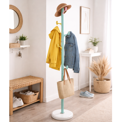 Perchero de piso de colores