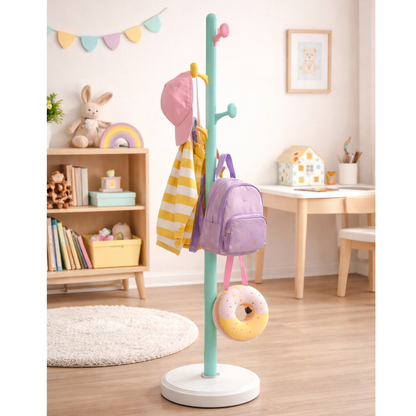 Perchero de piso de colores