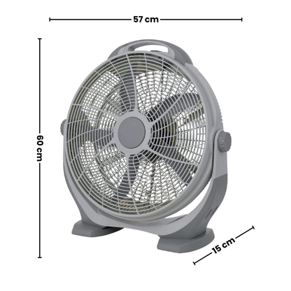 Ventilador de piso 20" con 3 velocidades
