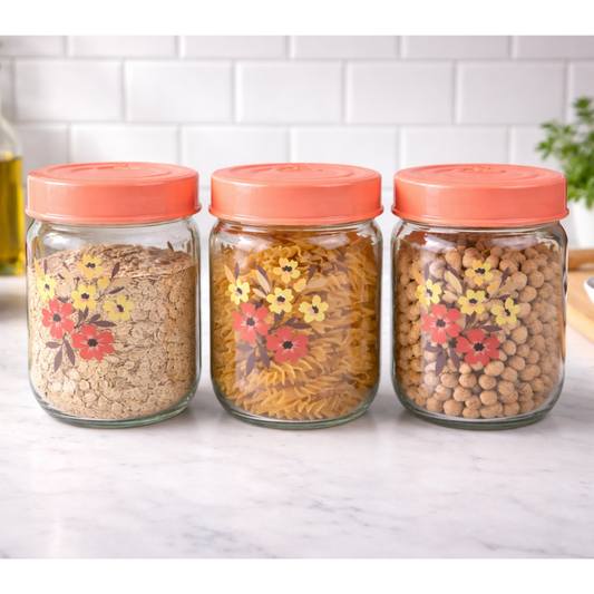 Set de 3 Tarros de vidrio 425 ML