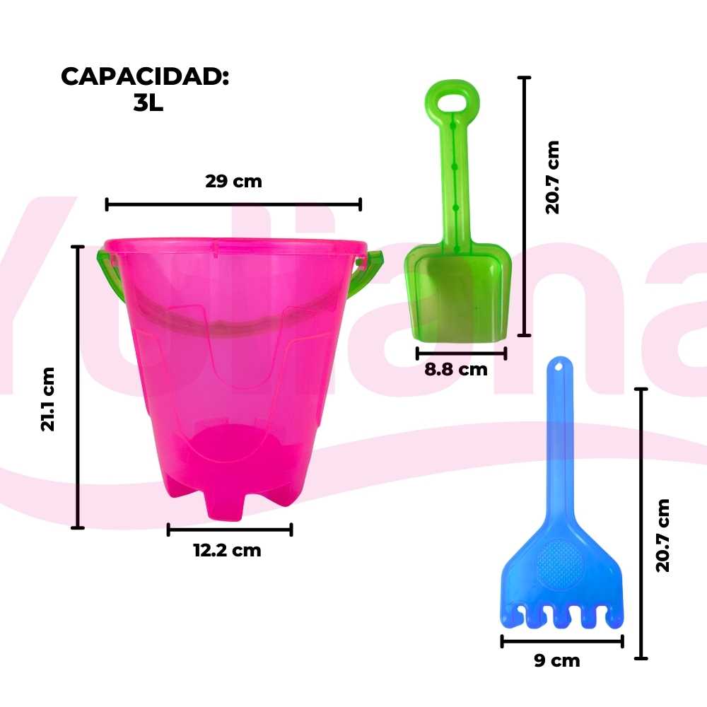 Juego de playa 3 piezas