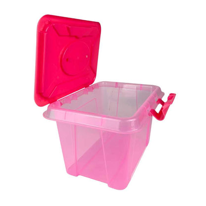 Caja de plástico con asa 2.5 Litros Colores