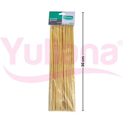 Brocheta de bambú 100 Piezas