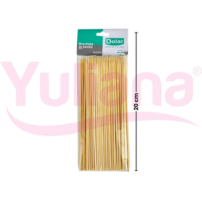 Brocheta de bambú 100 Piezas