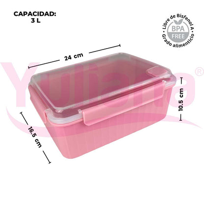 Juego de 4 Herméticos con tapa clip