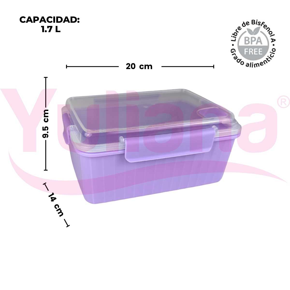 Juego de 4 Herméticos con tapa clip