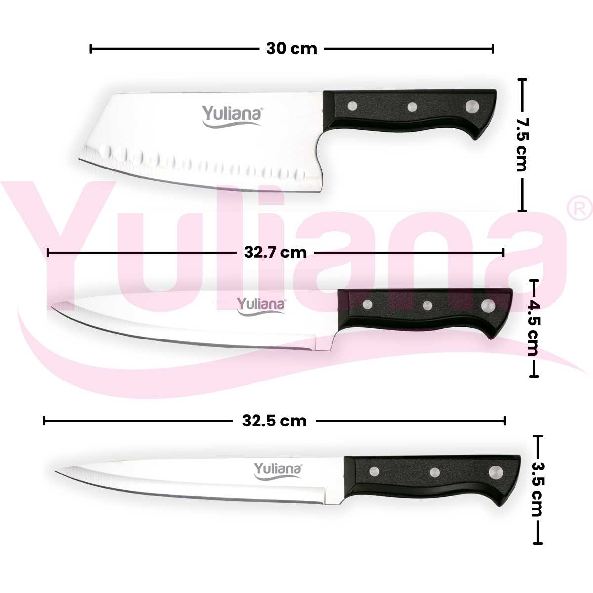 Set de 6 cuchillos premium