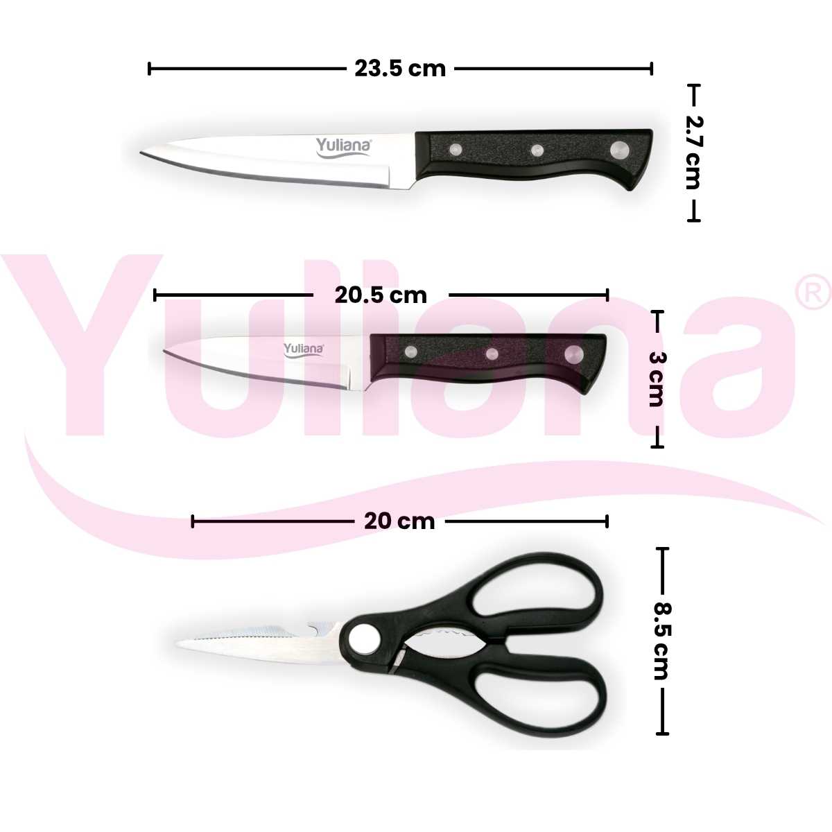 Set de 6 cuchillos premium