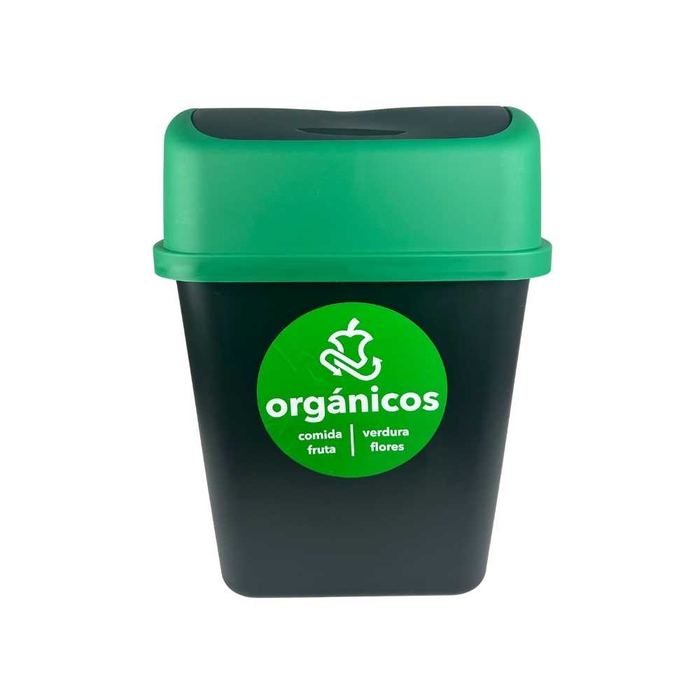 Bote de basura reciclaje con tapa balancín 26 Litros
