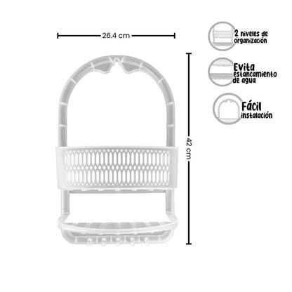 Organizador de regadera 2 Niveles