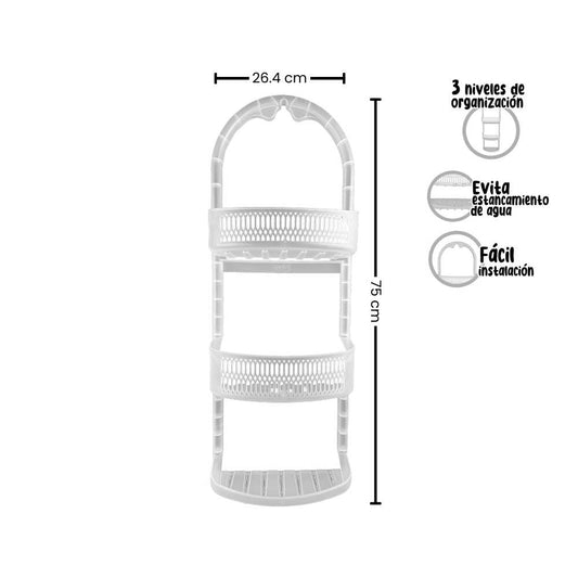 Organizador de regadera 3 niveles