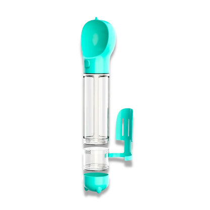Botella de agua para mascotas 4 en 1