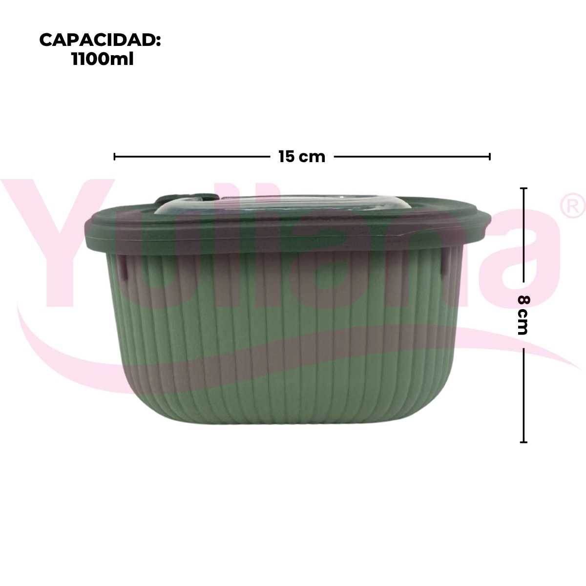Set de 3 contenedores con válvula para microondas