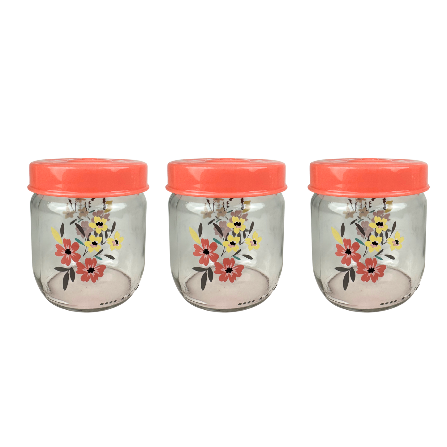 Set de 3 Tarros de vidrio 425 ML