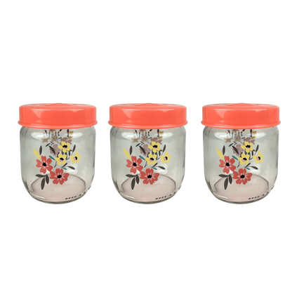 Set de 3 Tarros de vidrio 425 ML