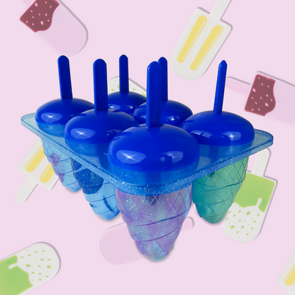 Molde para paletas con glitter