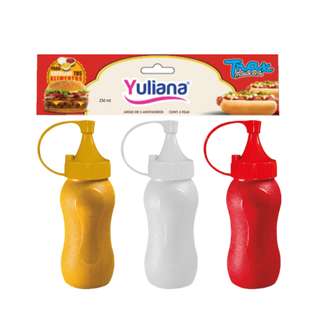 Set de 3 Mostaceros (250 ml)