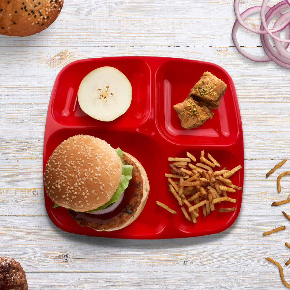 Plato de 4 Divisiones 10" (Colores)