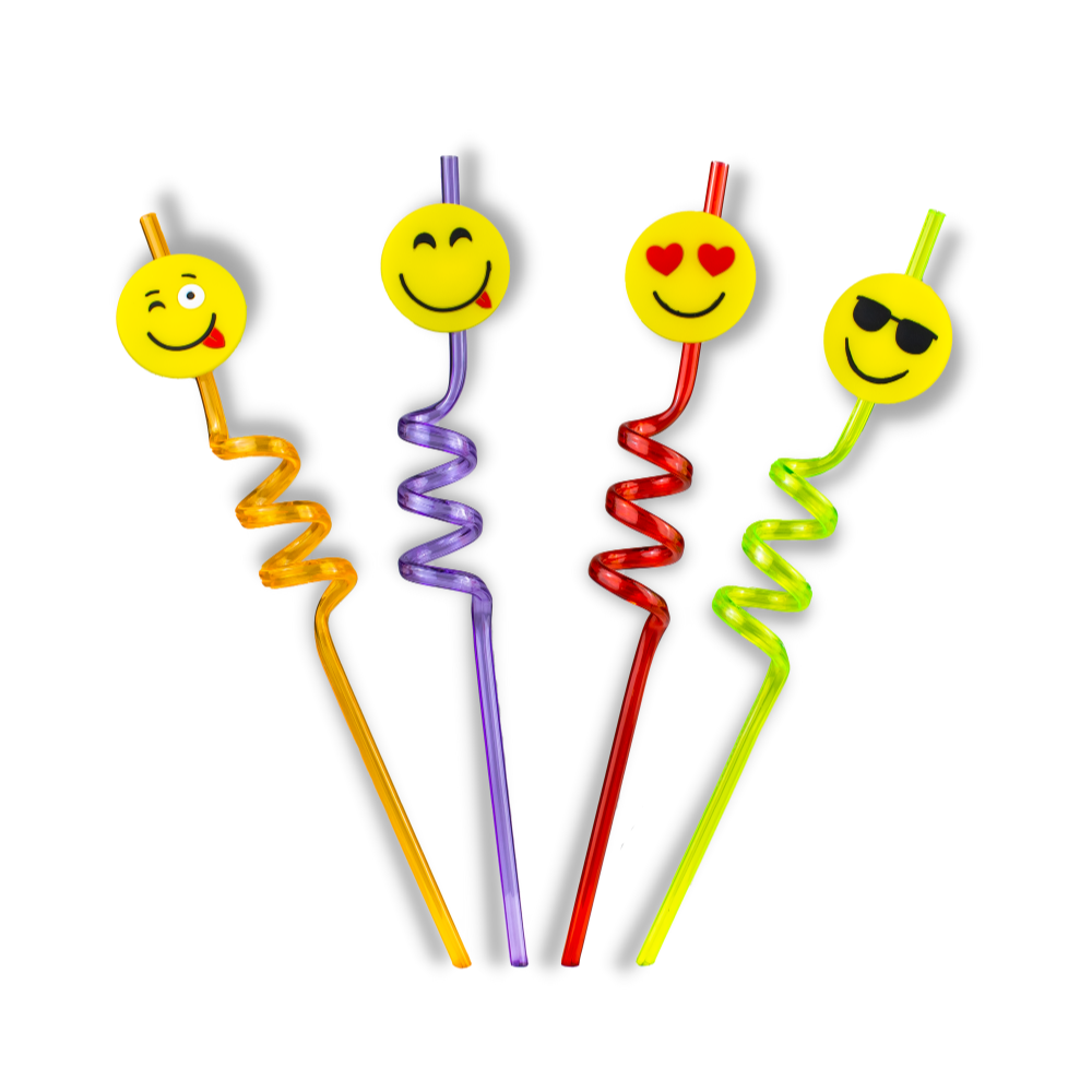 Popotes Reutilizables Con Espiral Y Figuras Decorativas