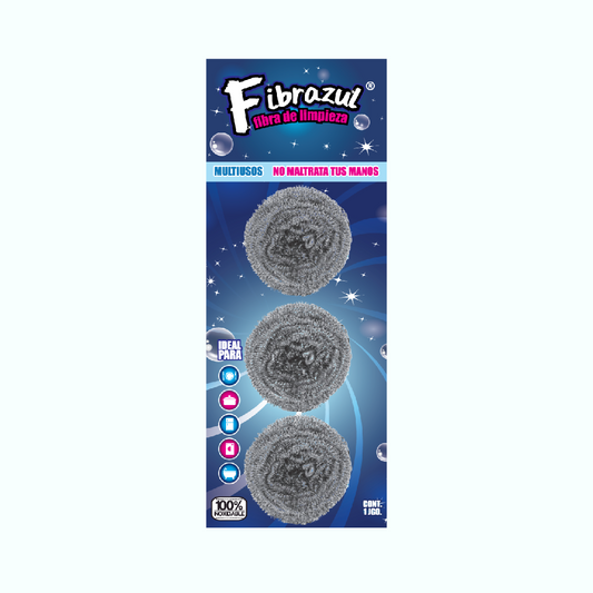 Fibra de acero inoxidable (3 pz)